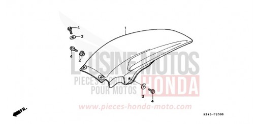 REAR FENDER (CR125RL) CR125RL de 1990